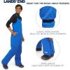 Lands’ End Unisex Kids Squall Waterproof Adjustable Insulated Iron Knee Snow Bib Overalls(Cobalt)