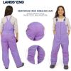 Lands’ End Unisex Kids Squall Waterproof Adjustable Insulated Iron Knee Snow Bib Overalls(Paisley Purple)
