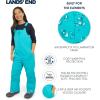 Lands’ End Unisex Kids Squall Waterproof Adjustable Insulated Iron Knee Snow Bib Overalls(Scuba Blue)