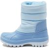 Lands’ End Waterproof Kids Snow Boots – Insulated Warm Fleece Lined Winter Boots for Toddlers, Girls & Boys Size 5-10 Toddler or 11-7 Little or Big Kid(Light Blue)
