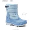 Lands’ End Waterproof Kids Snow Boots – Insulated Warm Fleece Lined Winter Boots for Toddlers, Girls & Boys Size 5-10 Toddler or 11-7 Little or Big Kid(Light Blue)