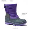 Lands’ End Waterproof Kids Snow Boots – Insulated Warm Fleece Lined Winter Boots for Toddlers, Girls & Boys Size 5-10 Toddler or 11-7 Little or Big Kid(Violet Tulip Purple)