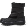 Lands’ End Waterproof Kids Snow Boots – Insulated Warm Fleece Lined Winter Boots for Toddlers, Girls & Boys Size 5-10 Toddler or 11-7 Little or Big Kid(Black)