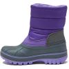 Lands’ End Waterproof Kids Snow Boots – Insulated Warm Fleece Lined Winter Boots for Toddlers, Girls & Boys Size 5-10 Toddler or 11-7 Little or Big Kid(Violet Tulip Purple)