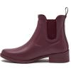 Lands’ End Waterproof Rain Boots for Women, Comfortable Ankle Chelsea Boots Women, Burgundy or Black Womens Rain Boots Size 6 to 11(Royal Burgundy)