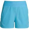 Lands’ End Women’s 3″ Quick Dry Elastic Waist Board Shorts Swim Cover-up Shorts with Panty(Turquoise)
