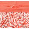 Lands’ End Women’s 5″ Quick Dry Elastic Waist Board Shorts Swim Cover-up Shorts with Panty(Orange Mini Tropic Leaves)