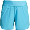 Lands’ End Women’s 5″ Quick Dry Elastic Waist Board Shorts Swim Cover-up Shorts(Turquoise)