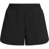Lands’ End Women’s Active Woven 4″ Shorts with Brief(Black)