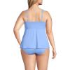 Lands’ End Women’s Adjustable Scoop Neck Flutter Tankini Top(Clear Blue Sky)