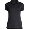 Lands’ End Women’s American-Grown Supima Cotton Polo Shirt(Black)