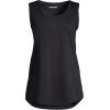 Lands’ End Women’s American-Grown Supima Cotton Tunic Tank Top(Black)