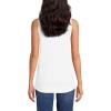 Lands’ End Women’s American-Grown Supima Cotton Tunic Tank Top(White)