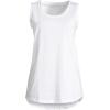 Lands’ End Women’s American-Grown Supima Cotton Tunic Tank Top(White)