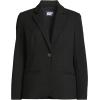 Lands’ End Women’s Brushed Ponte Traditional Blazer(Black)