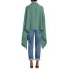 Lands’ End Women’s CashTouch Shawl Wrap(Washed Evergreen)