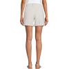 Lands’ End Women’s Chino High Rise Pleated 7″ Shorts(Light Stone)