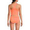 Lands’ End Women’s Chlorine Resistant High Neck Racerback Midkini Swimsuit Top(Papaya Orange)