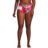 Lands’ End Women’s Chlorine Resistant Pinchless High Waisted Bikini Bottoms(Coral Rose Lilies)