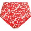 Lands’ End Women’s Chlorine Resistant Pinchless High Waisted Bikini Bottoms(Daylily Red Tossed Floral)