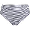 Lands’ End Women’s Chlorine Resistant Pinchless High Waisted Bikini Bottoms(Deep Sea Navy Mini Stripe)