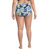 Lands’ End Women’s Chlorine Resistant Pinchless High Waisted Bikini Bottoms(Deep Sea Navy Multi Floral)