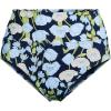 Lands’ End Women’s Chlorine Resistant Pinchless High Waisted Bikini Bottoms(Deep Sea Navy Poetic Floral)