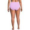 Lands’ End Women’s Chlorine Resistant Pinchless High Waisted Bikini Bottoms(Wild Lilac)