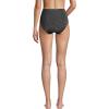 Lands’ End Women’s Chlorine Resistant Shine High Waisted Bikini Bottoms(Black Shine)