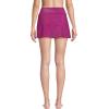 Lands’ End Women’s Chlorine Resistant Shine Twist Front Mini Swim Cover-up Skirt(Bright Magenta Shine)