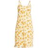 Lands’ End Women’s Cooling Knee Length Slip Nightgown(Pale Yellow Painted Floral)