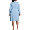 Lands’ End Women’s Cooling Robe with Piping(Pale Slate Blue)