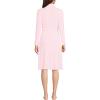 Lands’ End Women’s Cooling Robe with Piping(Pink Fog)