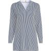 Lands’ End Women’s Cotton Jersey Long Sleeve Hooded Swim Cover-up Dress(Deep Sea Navy Mini Stripe)
