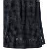 Lands’ End Women’s Cotton Open Knit Maxi Swim Cover-up Skirt(Black)