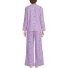 Lands’ End Women’s Cotton Poplin 2 Piece Pajama Set – Long Sleeve Top and Pants(Whisper Lilac Puffins)