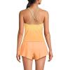 Lands’ End Women’s D-Cup Tugless High Neck Strappy Back Tankini Swimsuit Top(Icy Mint/Orange Ombre)