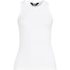 Lands’ End Women’s Drapey Rib Skimming Tank Top Shirt(White)