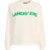 Lands’ End Women’s Drifter Jacquard Crew Neck Sweater(Fresh Ivory Lands End)
