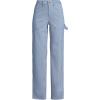 Lands’ End Women’s Herringbone Chino High Rise Utility Pants(Pale Slate Blue)