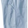 Lands’ End Women’s Herringbone Chino High Rise Utility Pants(Pale Slate Blue)