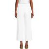 Lands’ End Women’s High Rise Pull On Drawstring Linen Wide Leg Crop Pants(White)