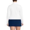 Lands’ End Women’s Long Sleeve Rash Guard Cover-up UPF 50(White)
