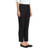 Lands’ End Women’s Mid Rise Classic Straight Leg Chino Ankle Pants(Black)