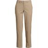 Lands’ End Women’s Mid Rise Classic Straight Leg Chino Ankle Pants(Desert Tan)