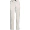 Lands’ End Women’s Mid Rise Classic Straight Leg Chino Ankle Pants(Light Stone)