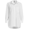 Lands’ End Women’s No Iron Oversized Poplin Extra Long Tunic(White)