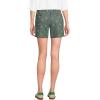 Lands’ End Women’s Plus Size Elastic Back Classic 7″ Chino Shorts(Spruce Scattered Floral)
