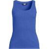 Lands’ End Women’s Pointelle Rib UNeck Tank(Blue Breeze)
