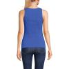Lands’ End Women’s Pointelle Rib UNeck Tank(Blue Breeze)